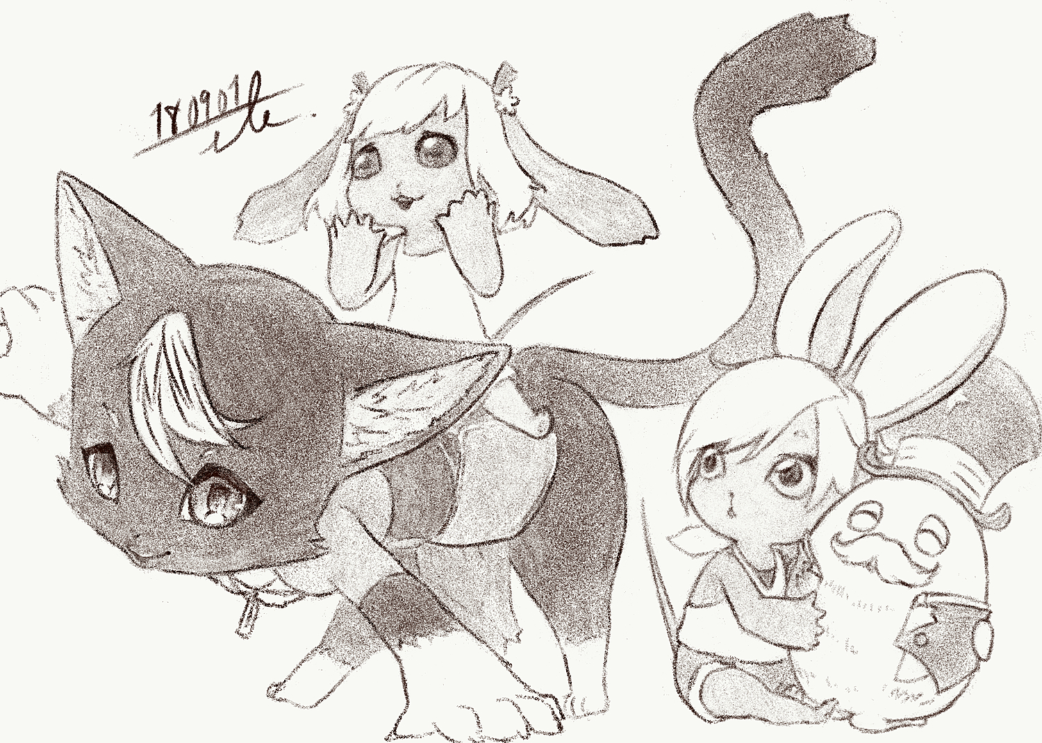 イラスト&ss】ゲシアバは双子設定すごく似合うと思うのだ | caravan